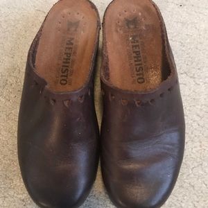 Mephisto brown Mobils  leather clog